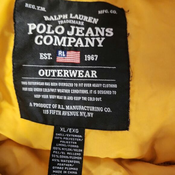 Polo Ralph Lauren Men's Black and Yellow Jacket - Picture 3 of 5